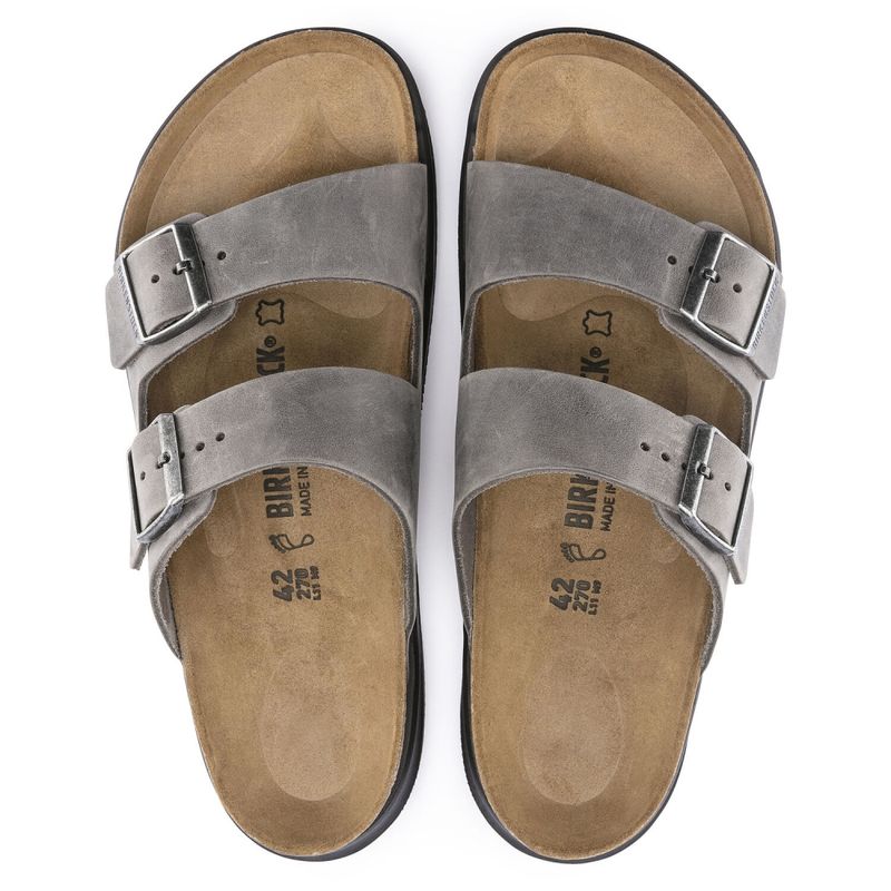 Birkenstock Arizona CT Cross Track Iron skinn normal
