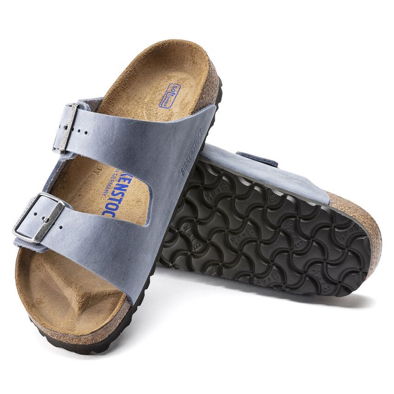 Birkenstock Arizona SFB LEOI Oiled Leather DustyBlue smal