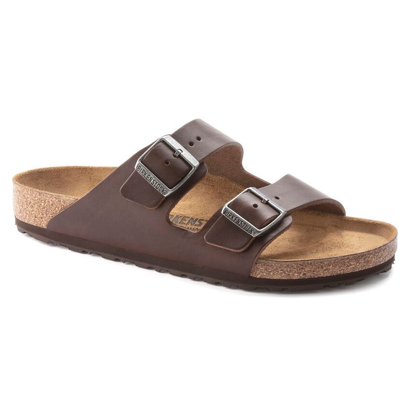 Birkenstock Arizona Vintage Wood Roast Grip Natur skinn normal