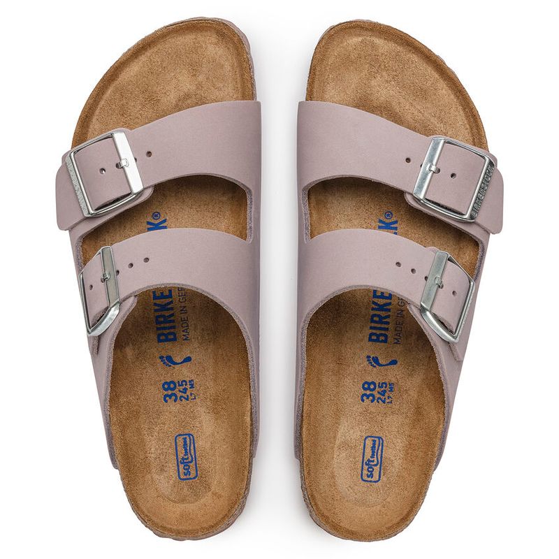 Birkenstock Arizona SFB Yomo Lilac Nubuck skinn smal