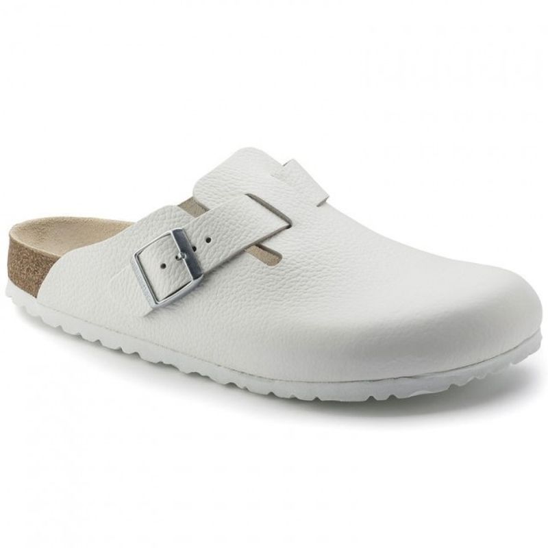 Birkenstock Boston Hvit skinn normal