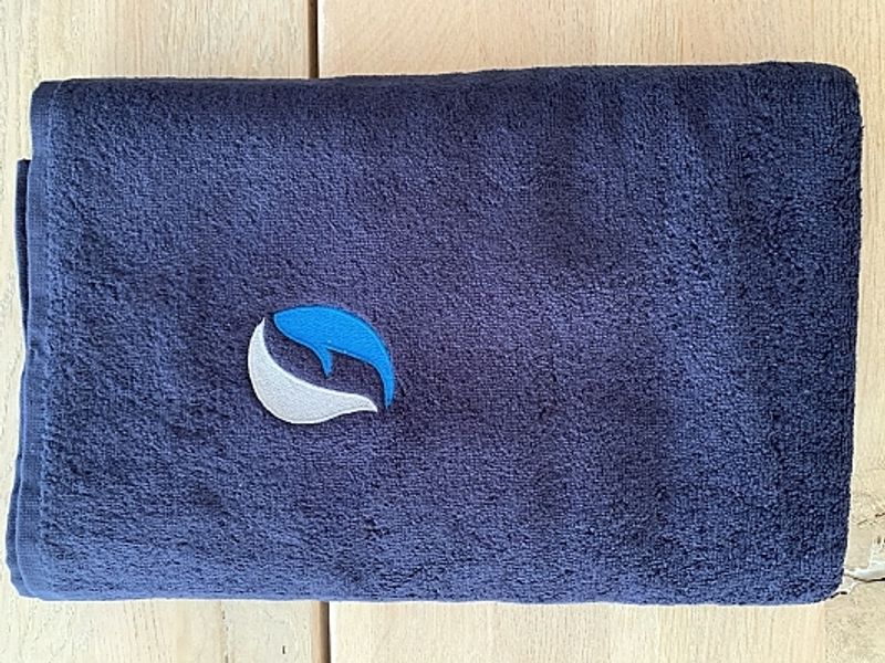 BB Aqua håndkle i myk bomull 70x140 - Marineblå