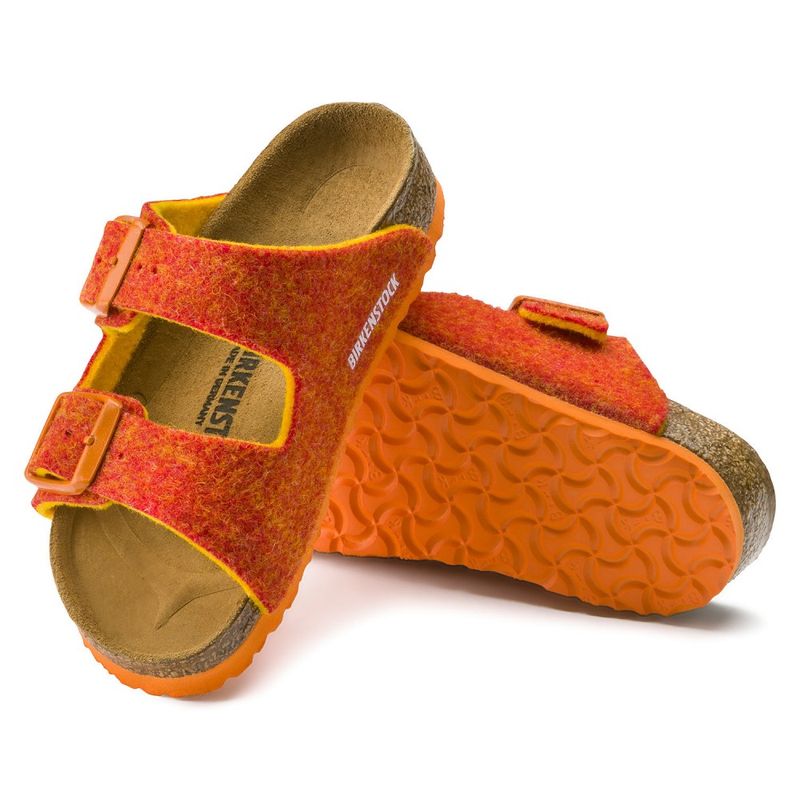 Birkenstock Arizona Doubleface Oransje smal