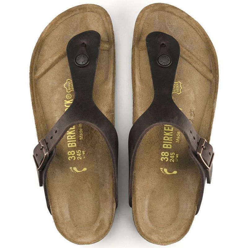 Birkenstock Gizeh Habana skinn normal