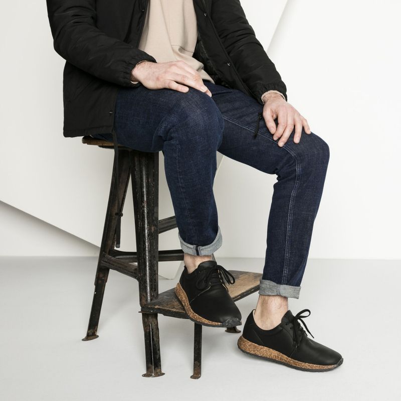 Birkenstock Wrigley Men svart skinn