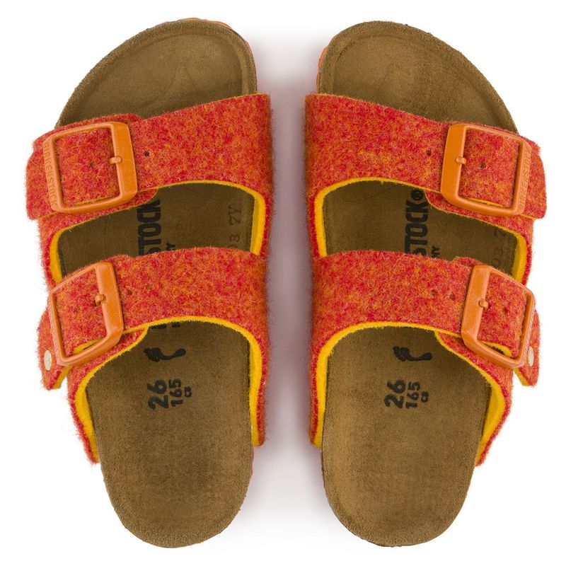 Birkenstock Arizona Doubleface Oransje smal