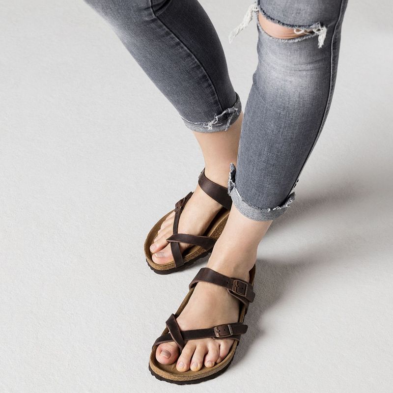 Birkenstock Mayari Habana oljet skinn normal