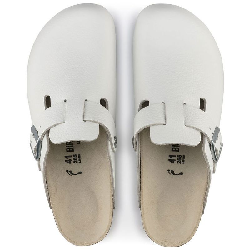 Birkenstock Boston Hvit skinn normal