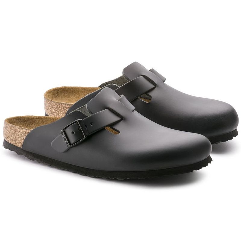 Birkenstock Boston Svart skinn normal