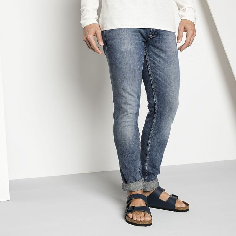 Birkenstock Arizona Blå skinn normal