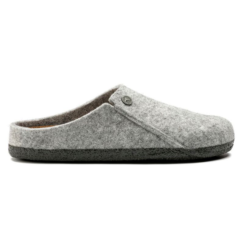 Birkenstock Zermatt SFB Lysegrå ull smal myk