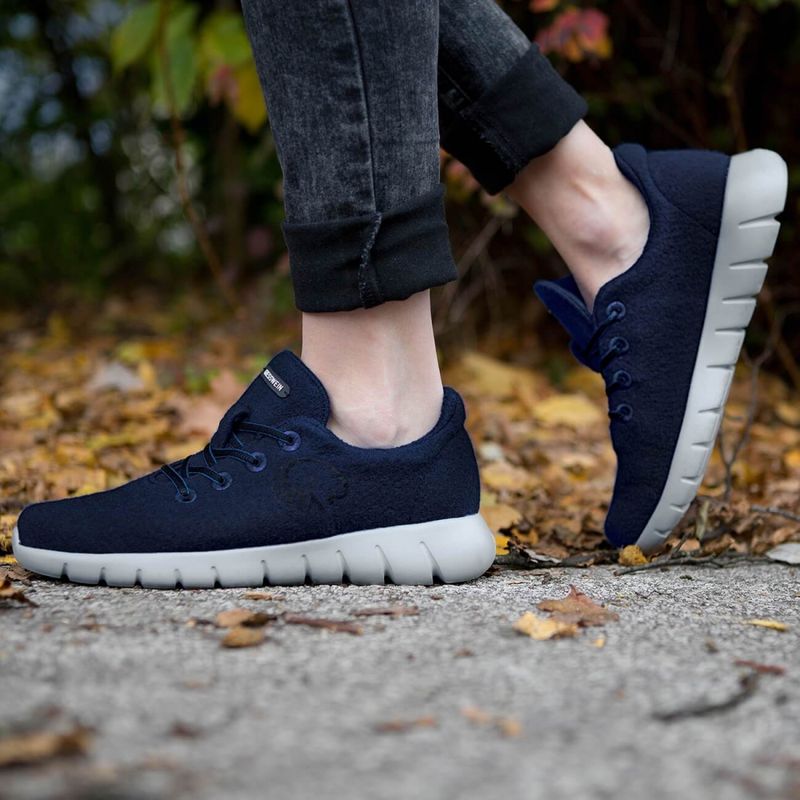 Merino Runner Dame marineblå - merino ull