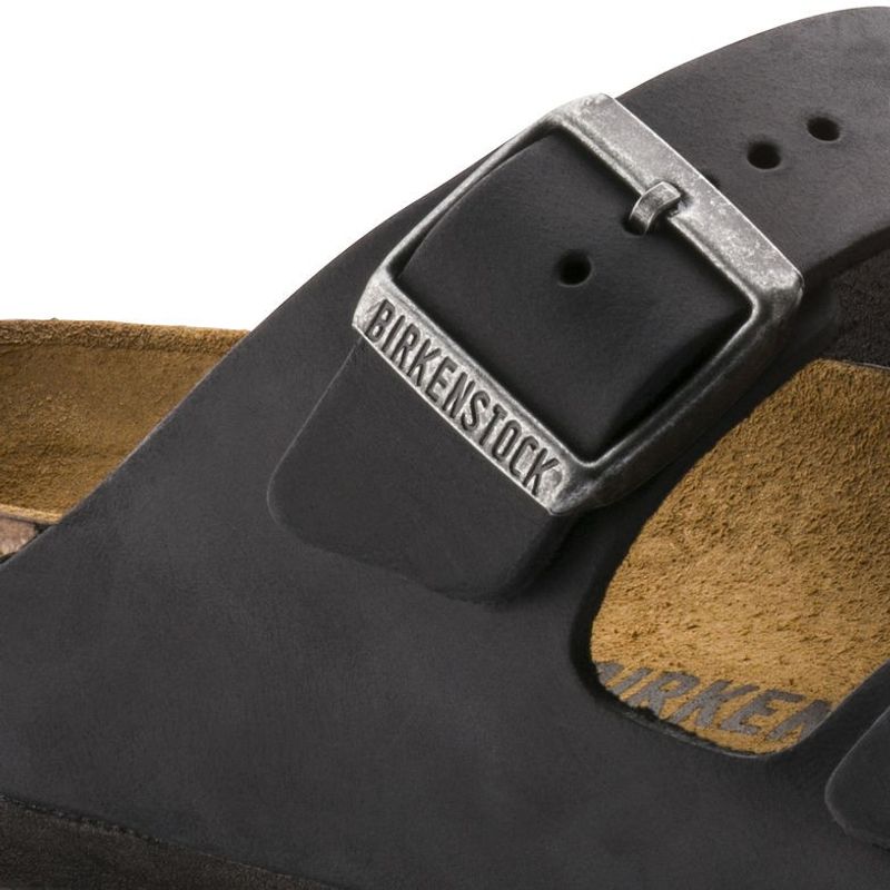 Birkenstock Arizona Svart oljet skinn normal