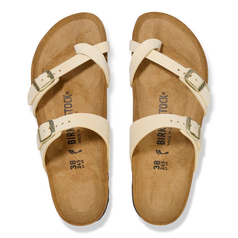Birkenstock Mayari Ecru nubuck skinn normal