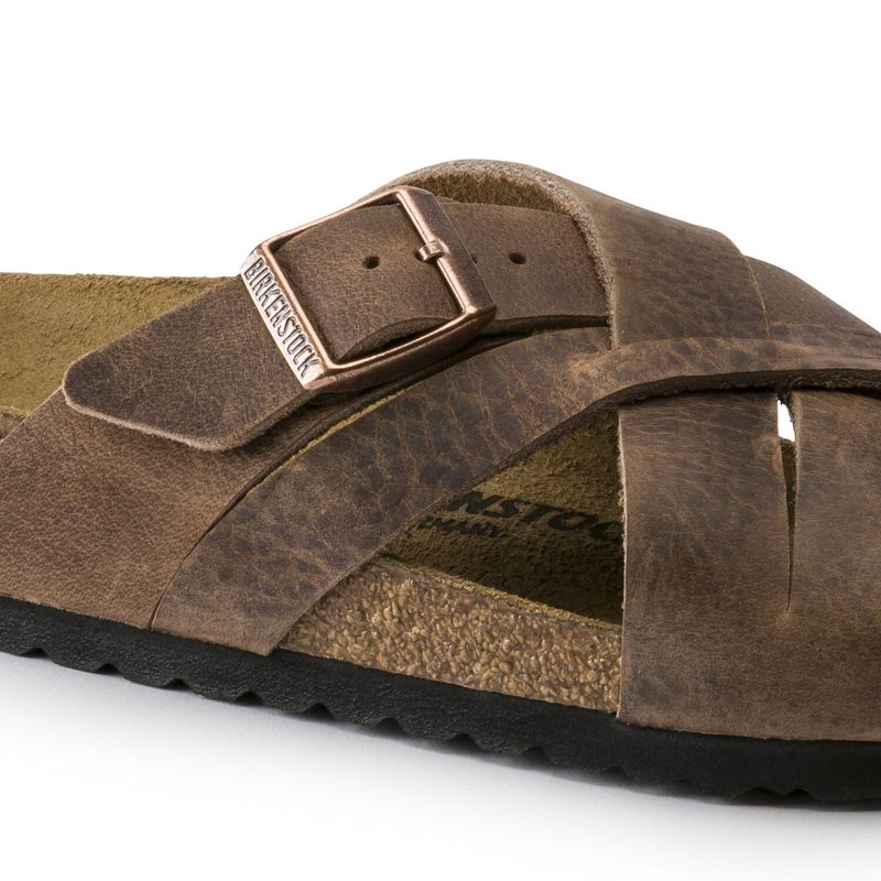 Birkenstock Lugano Camberra old tabacco skinn normal
