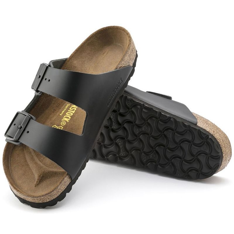 Birkenstock Arizona Svart skinn - smal