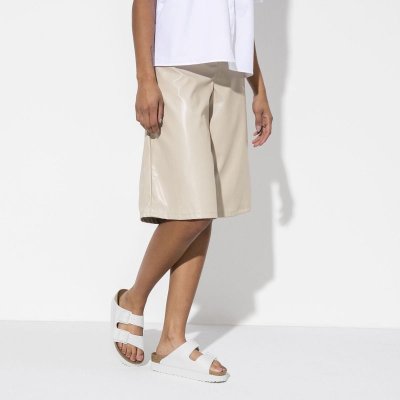 Birkenstock Arizona BF hvit vegan platå smal