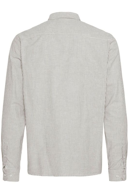 Solid Dval skjorte bomull insignia svart stripet 