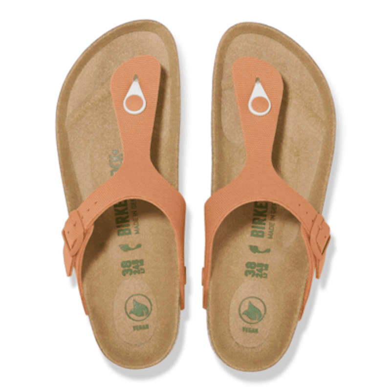 Birkenstock Gizeh Papaya canvas vegan normal