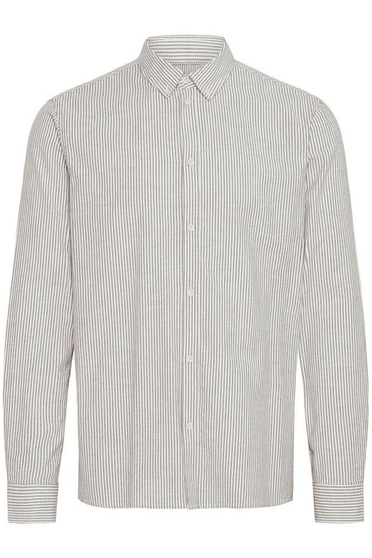 Solid Dval skjorte bomull insignia svart stripet 