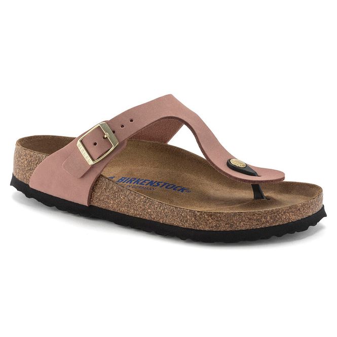Hovedbilde Birkenstock Gizeh SFB Old Rose skinn normal myk