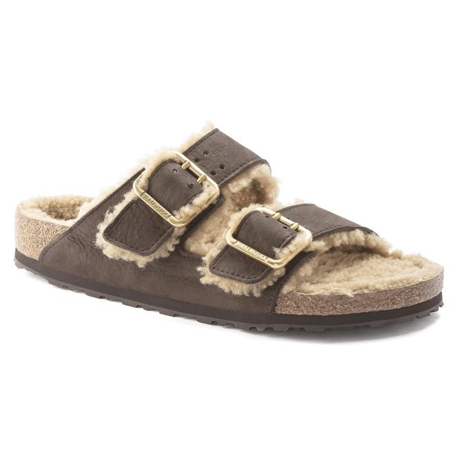 Hovedbilde Birkenstock Arizona Bold curly shearling espresso ...