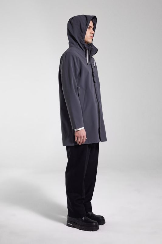 Stutterheim Stockholm lightweight zip matte metal unisex