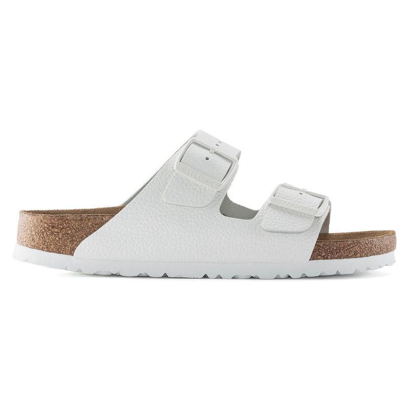 Birkenstock Arizona SFB Hvit skinn smal myk