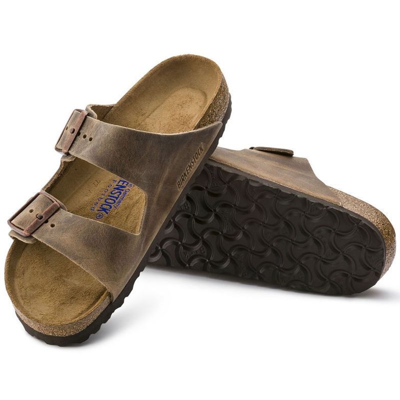 Birkenstock Arizona SFB Tabacco Oljet Skinn normal myk