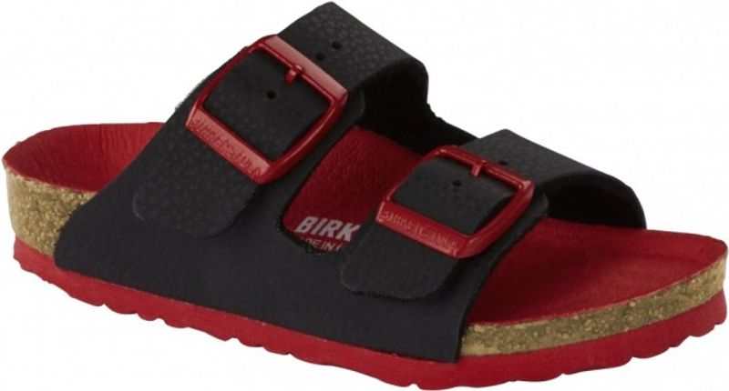 Birkenstock Arizona Desert soil svart/rød