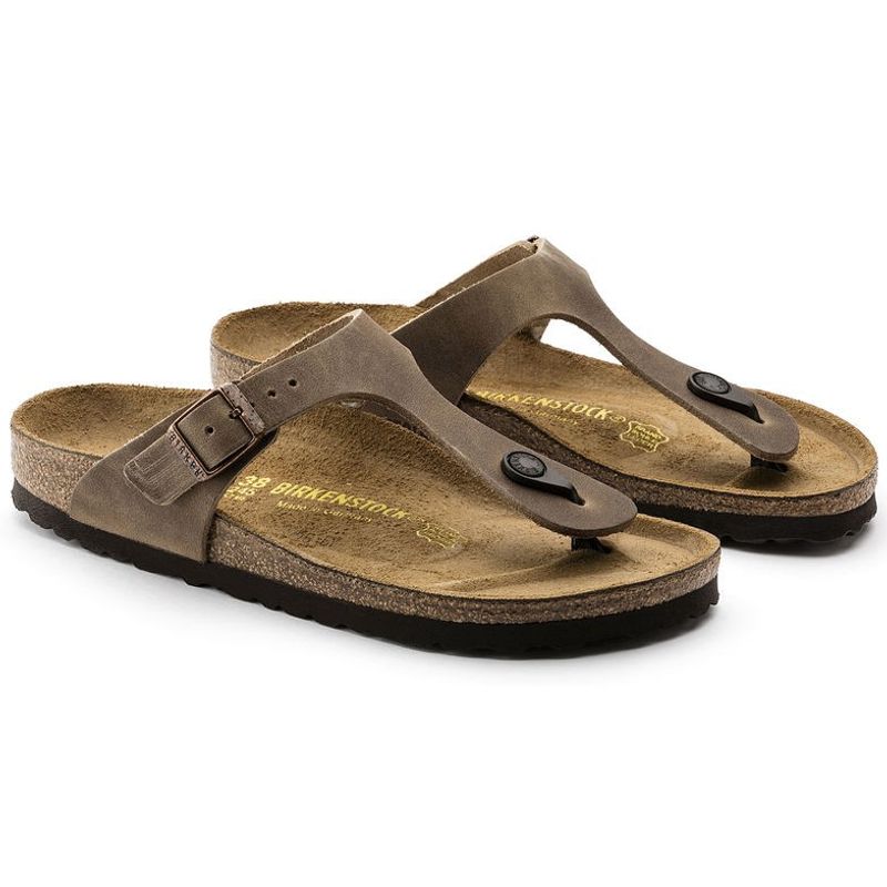 Birkenstock Gizeh Tabacco skinn normal
