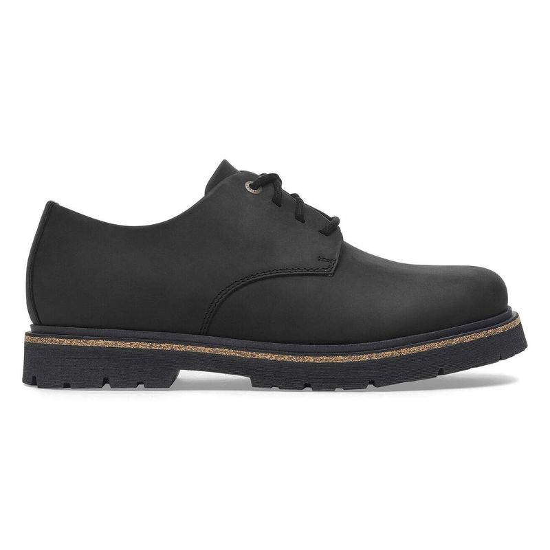Birkenstock Highwood Lace Low skinn svart normal