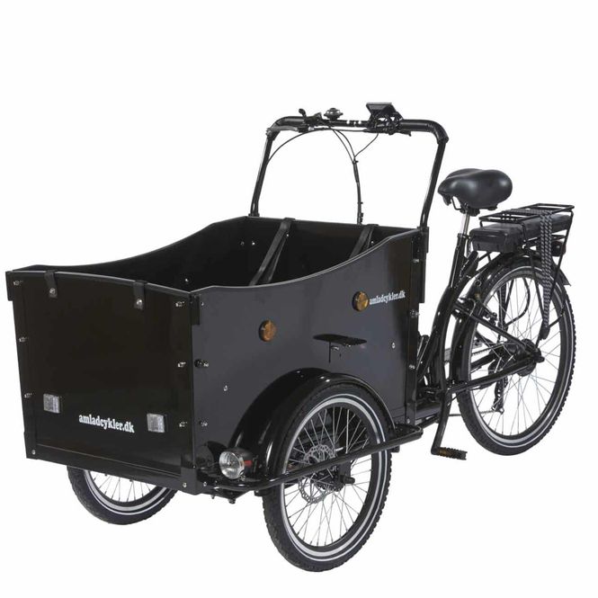 Hovedbilde Amlad Lastesykkel elektrisk Deluxe 504Wh-14ah m ...