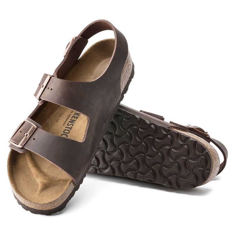 Birkenstock Milano Habana oljet skinn normal