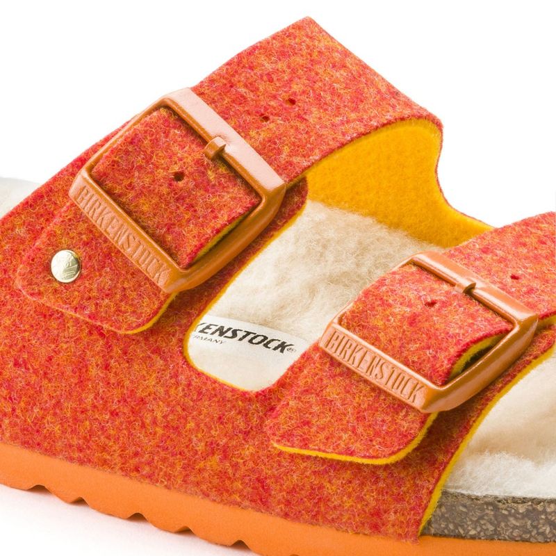Birkenstock Arizona Doubleface Oransje smal