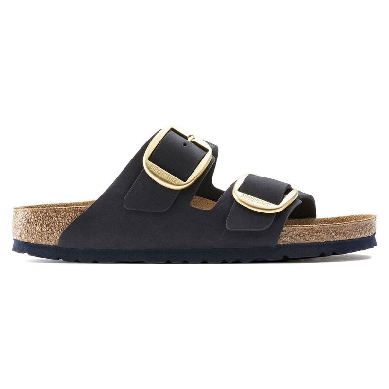 Birkenstock Arizona Big buckle blå skinn smal