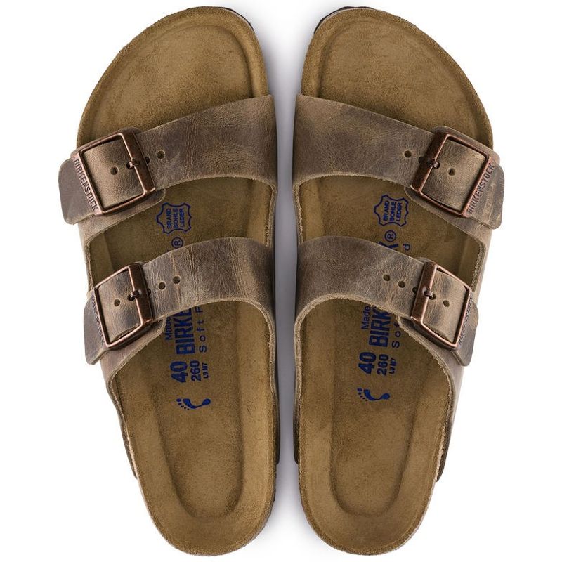 Birkenstock Arizona SFB Tabacco Oljet Skinn normal myk