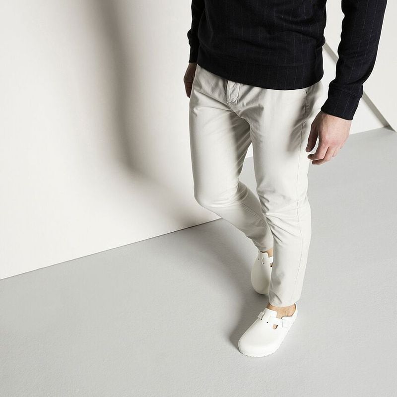 Birkenstock Boston EVA Hvit badesandal smal