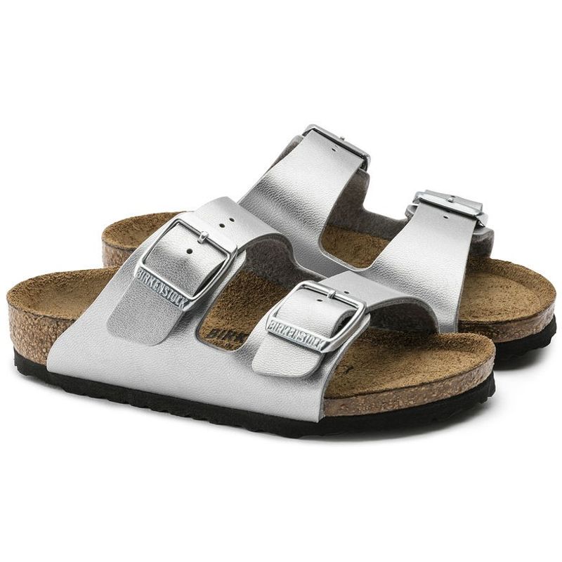 Birkenstock Arizona Silver Birko-flor