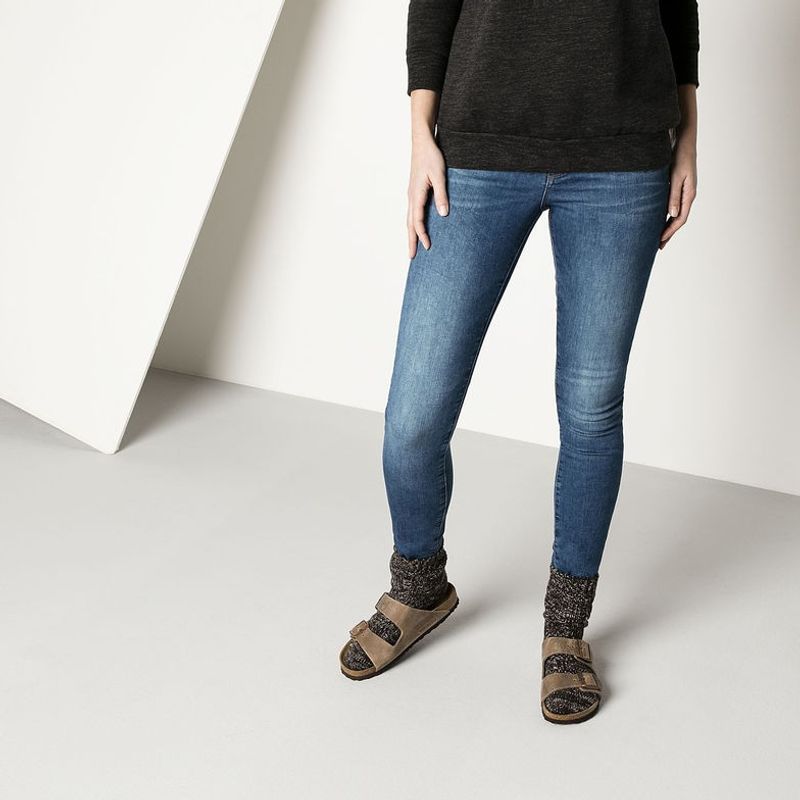 Birkenstock Arizona Tabacco oljet skinn smal