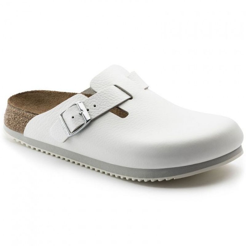 Birkenstock Boston SL hvit smal