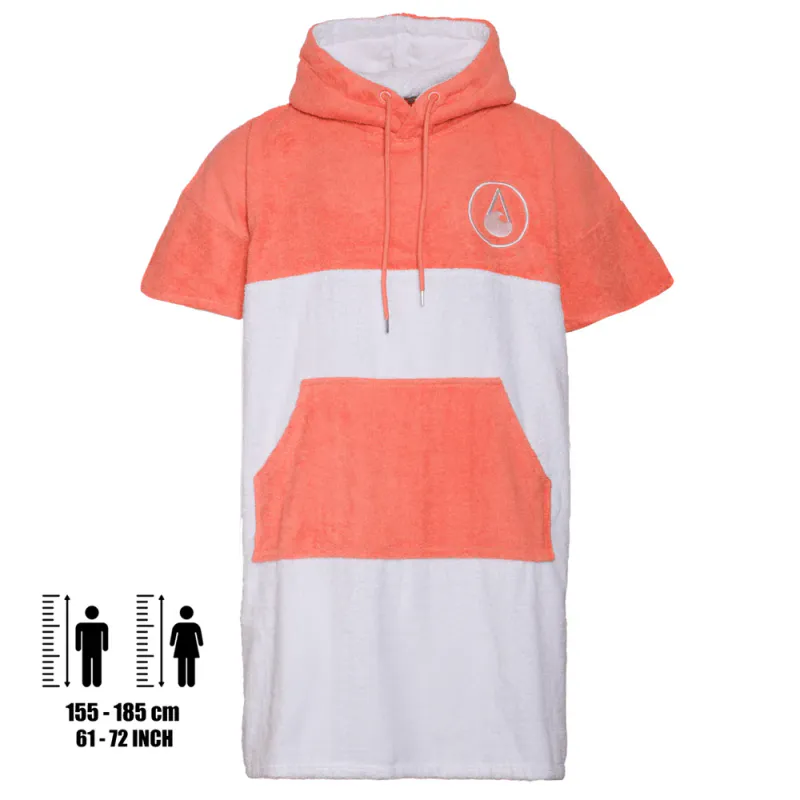 Poncho Håndkle Tavira rød/hvit M