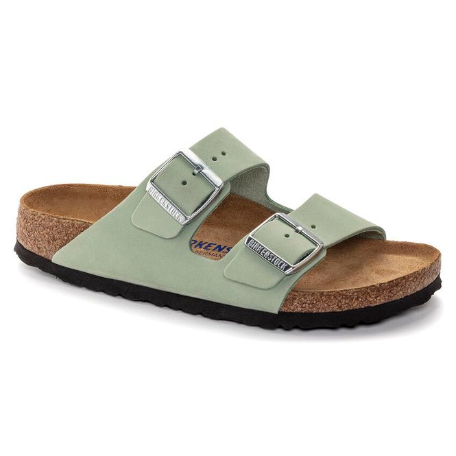 Hovedbilde Birkenstock Arizona SFB Matcha green nubuck skinn ...