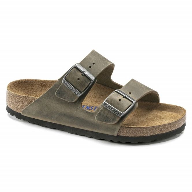 Hovedbilde Birkenstock Arizona SFB Faded Khaki oljet skinn ...