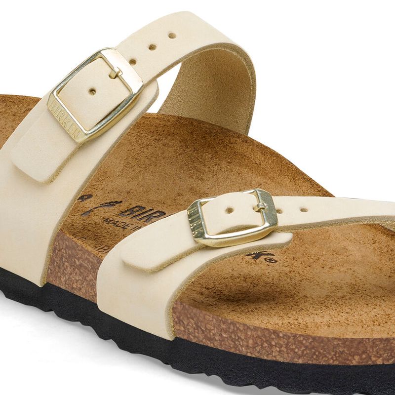 Birkenstock Mayari Ecru nubuck skinn normal