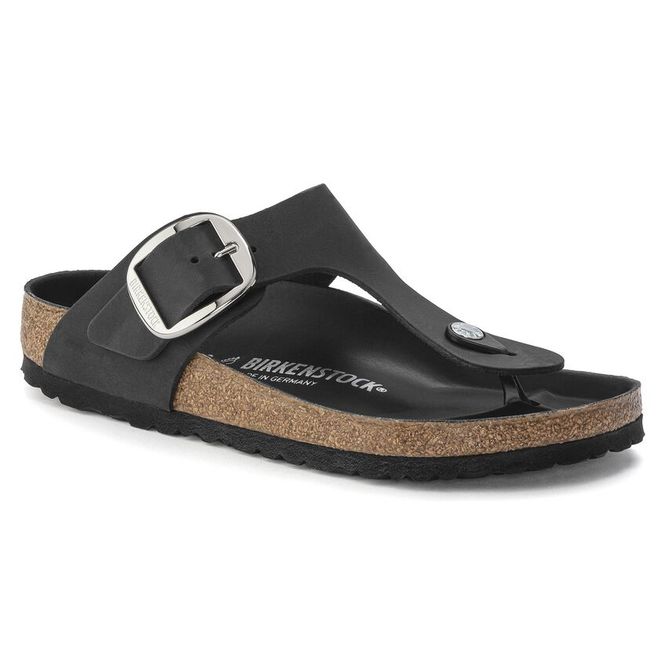 Hovedbilde Birkenstock Gizeh Big Buckle Svart oljet skinn ...
