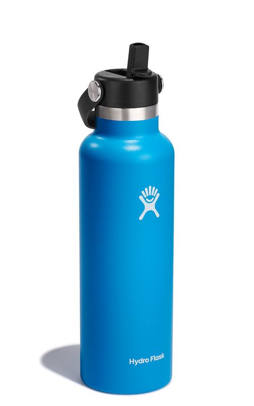 Hydro Flask 21 OZ (621ml) Std Mouth Flex Straw Cap Pacific blå