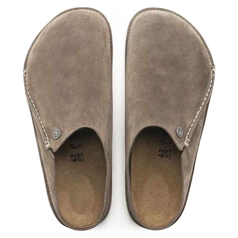 Birkenstock Zermatt Premium semsket skinn grå taupe normal