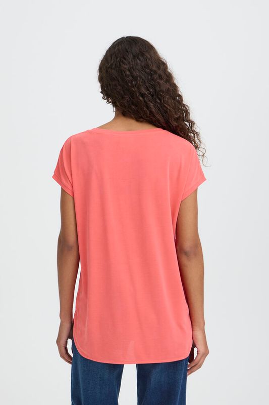 Ichi SS4 T-shirt Teaberry Red