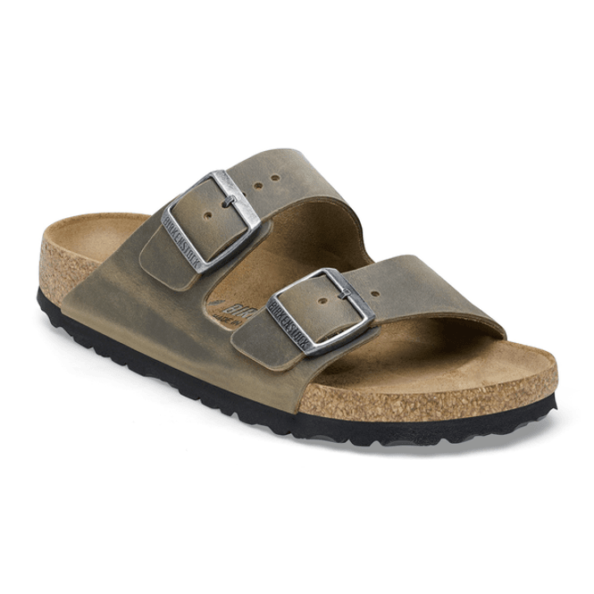 Hovedbilde Birkenstock Arizona oljet skinn Faded Khaki smal